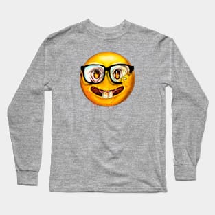 NERD FACE emojis Long Sleeve T-Shirt